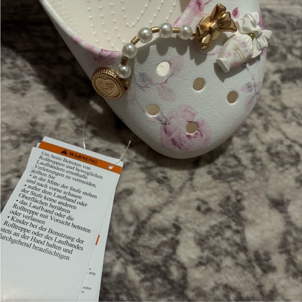 Crocs X Loveshackfancy Limited Edition Collaboration Ballerina Flats Sandals - Picture 8 of 15